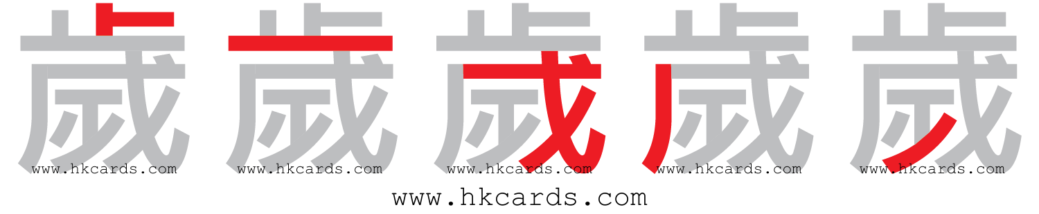 「歲」【倉頡】【速成】