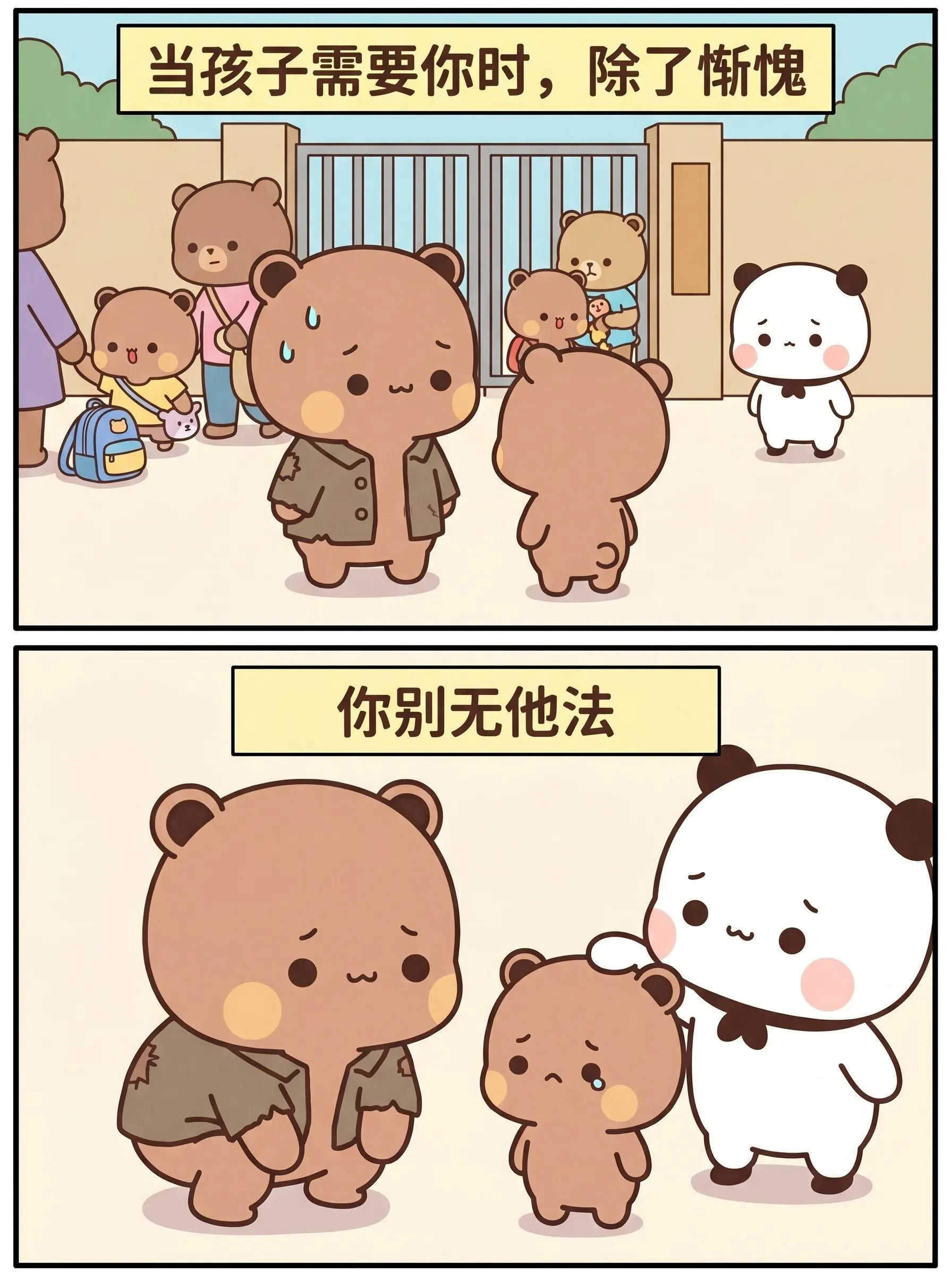 當孩子需要你時,除了慚愧,你別無他法。